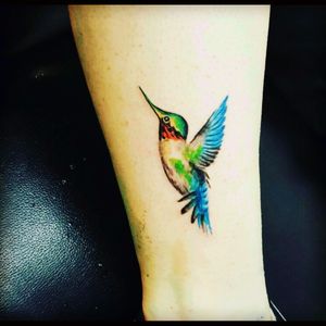 Hummingbird tattoo #NotMine #hummingbird #hummingbirdtattoo #sleeve #color #bird #tattoos_of_instagram