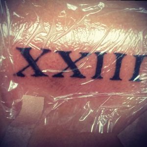 #23 #tattoo  #numerosromanos Anoche un numero para un amigo segun el es su numero de la buena suerte