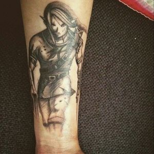 Link the legend of Zelda #the #legend #of #zelda #TheLegendOfZelda #Link #darklink #tattoo #tattooedgirl #inkedgirl #PiercedGirl #metal