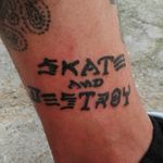 Third Tattoo #RatBones #Skateanddestroy #15/07/2016