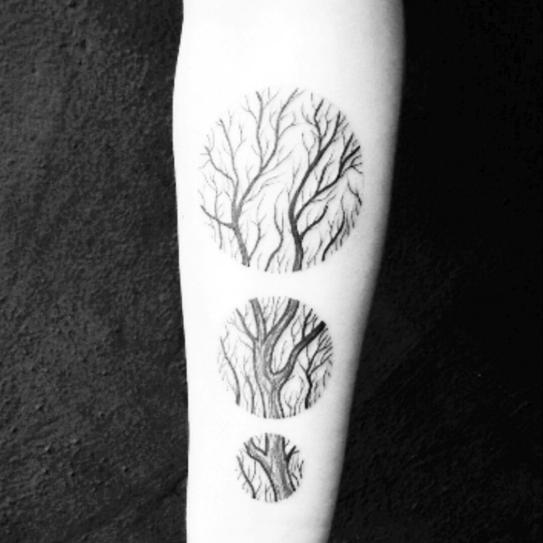 Tattoo of Trees Watercolor