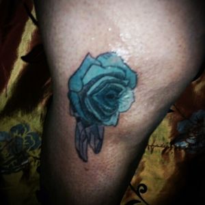 The blue rose with purple crystals. #rose #crystal #blue #purple #newschool #color