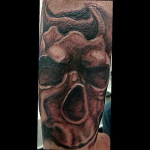 #skull #skulltattoo #tattoo #graywash