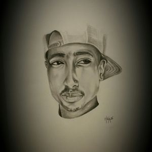 Freehand tupac portrait I drew a few days ago!#portrait#tupac#tupacportrait#artist#freehand
