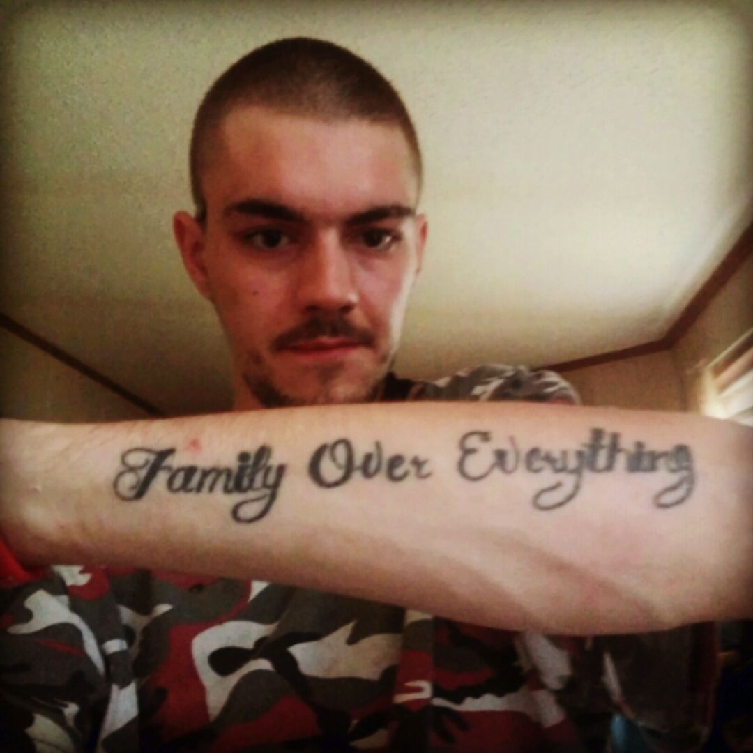 family over everything chest tattoos for men