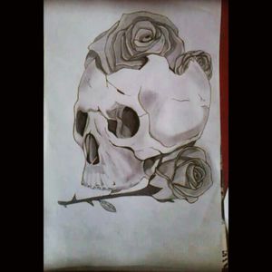 #skull #roses