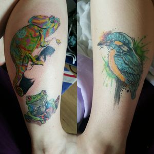 Most recent addition, the chameleon! Dave Smith at Pure Colours