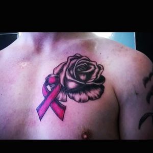 Probably my favourite tattoo so far! Lots of sentimental value in this one. #rose  #ribbon #breastcancer