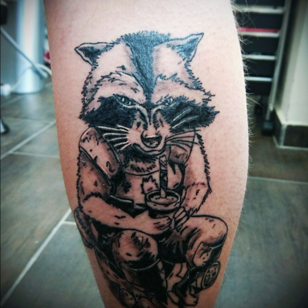 Rocket Raccoon Tattoo Design Images Rocket Raccoon Ink Design Ideas   Tattoos Tattoo designs Rocket raccoon