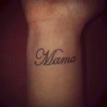 #wrist #mama #black #tattoo