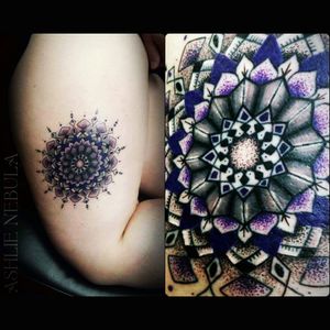 My beautiful mandala done by the gorgeous Ashlie at Tattoo Nebula! ♡♡ #tattoonebula #purpleprincess #mandala