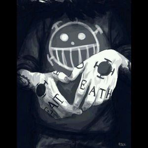 Nice tattoos from One Piece of the pirate named Trafalgar LAW... Personally I would go with death and birth. Its just me and my thoughts... #Anime #OnePiece #LAW