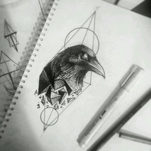 #raven #geometric #dreamtattoo