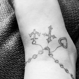Hope, faith, love tattoo