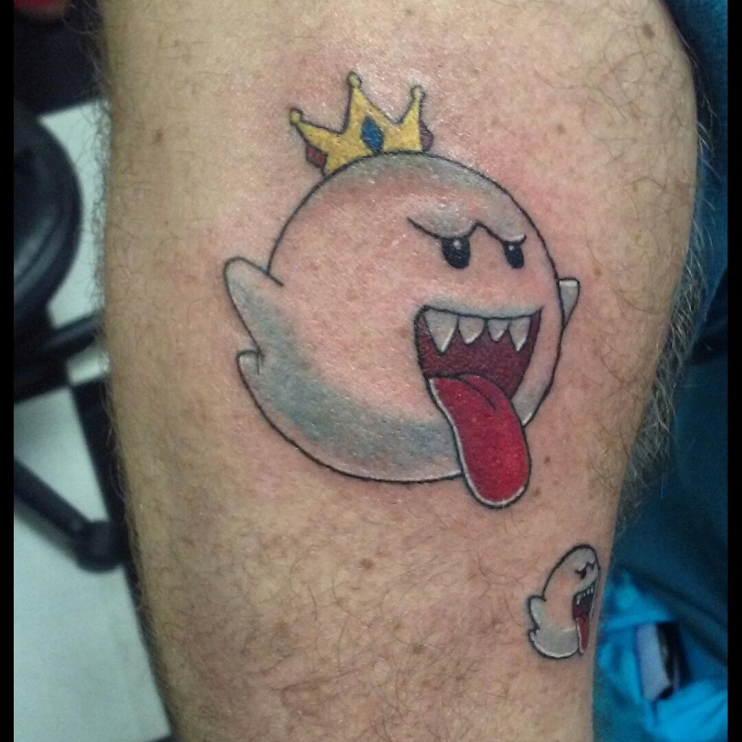 videogametatts  on Instagram King Boo by tmntjosh boo kingboo  mario mariotattoo supermario nintendo videoga  King boo Mario tattoo  Gaming tattoo