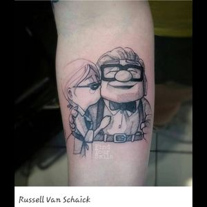 Adorable UP tattoo by Russell. #UPmovie