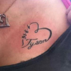 Tattoo # 2#sonsname #chest #heart