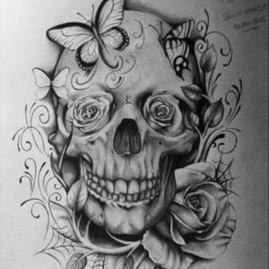 #amazing #skull #dreamtattoo #roses@amijames