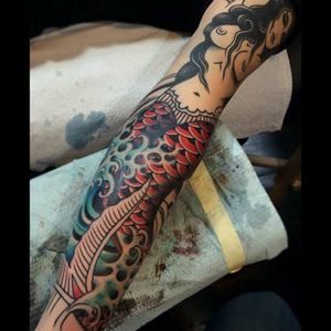 I've allways wanted a #mermaid that moves into my arm! @amijames  #dreamtattoo @tattoodo Artist: #greggletron