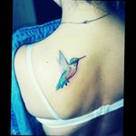Colibrí full color realizado por Kito Tattoo .. Full color Hummingbird by Kito Tattoo from Argentina #tattoo #tatuaje #hummingbird #hummingbirdtattoo