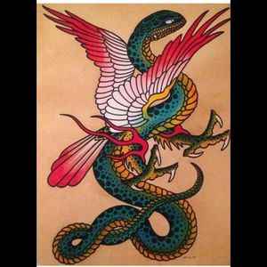 #Quetzalcoatl #dreamtattoo Artist: #mariusmay