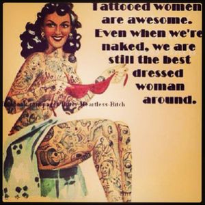#quote #whentattoosarelife #bestdressedevenwhennaked #feminine #tattooquote