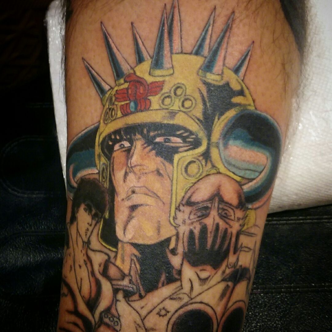 Tattoo uploaded by Jon Elliott  Fist of the north star piece started  yesterday  Tattoodo