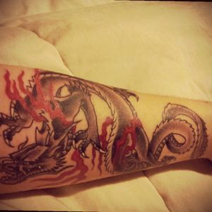 Love of dragons<3 2nd tattoo 2 years ago