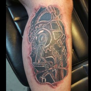 Bio mechanical  tattoo cover up