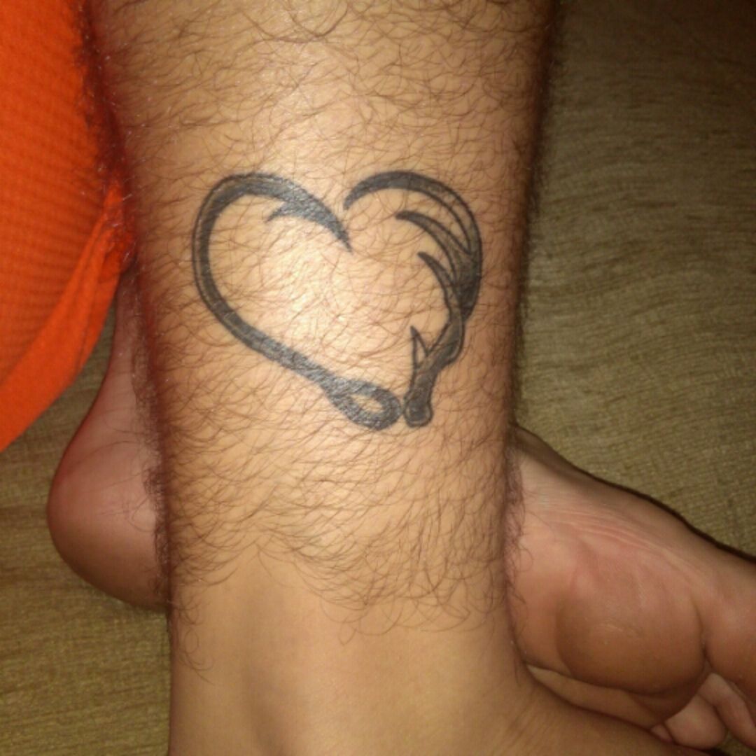 hook heart tattoo