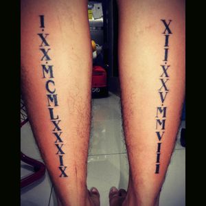 Birth date & aniversary in roman numeral font 2hours done #dynamicblack #5RL#7FLATSHADERclient: mico reyesTattoo artist: patrick