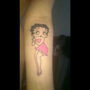 Tattoo uploaded by Rosey Wain • Look the clown is my signature character I  love to draw, he's from 1930s Betty boop cartoons, mixed with a modern Louis  Vuitton pattern! • Tattoodo