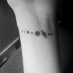 The universe reminds me that I am part of something bigger. #universe #planets #wrist #stickandpoke #depression