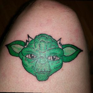Yoda tattoo i did on myself