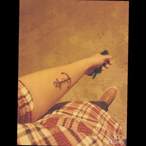 My first tattoo ⚓ ❤#anchor #arm #armtattoos