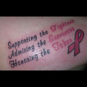 breast cancer' in Tattoos • Search in +1.3M Tattoos Now • Tattoodo