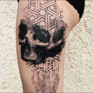 So original. Skull tattoo by Niko Inko