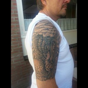 My angel by Geert de Mol, lucky you tattoo Lokeren, Belgium