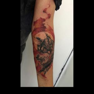 #wolf #tattoo #art #tattooartist #watercolortattoo #aquarela #lobo #RJ #JohnNeedle #artist