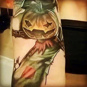My scarecrow ❤ #scarecrow #pumpkin