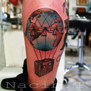 Montgolfière par Nacib Tanuki ❤ my tattoo