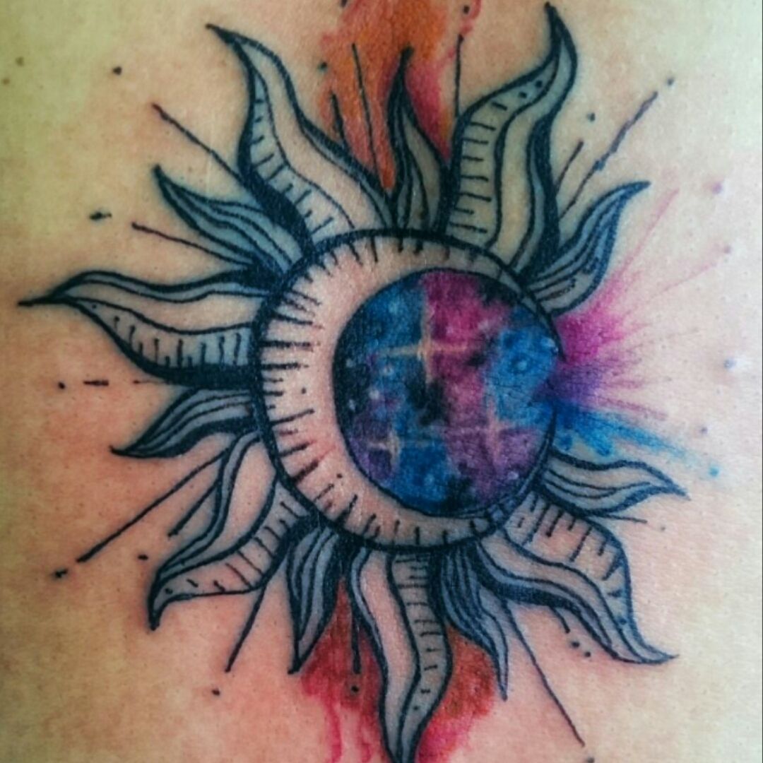 Sun and rainbow tattoo by Pablo Ortiz  Post 26725