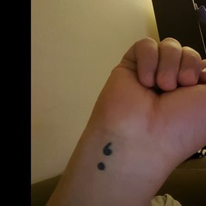 In memory of friends lost to addiction, suicide, and mental illness.#semicolon
