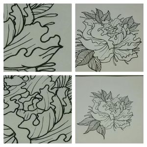 Peony flower I designed #peony #tattoo #drawing #Custom