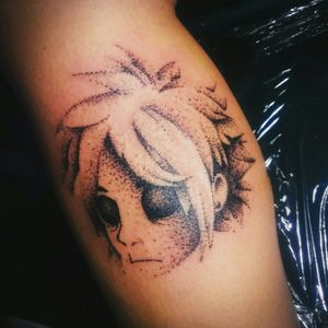 Tattoo de ontem em pontilhismo. 2D do Gorillaz primeira sessão #2D #gorillaz #tattooedgirls #tattooed #tatuadoresbrasileiros #tatuagensfemininas #inked #inkedlife #tatuagem #pontilhismo #dotwork #tattoo2me #Clandestinostattoo #bobdotwork