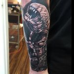 This is my final part of my Giger/Alien themed sleeve done by Tamas Dikac of Santa Cruz Kustom Club in Stirling, Scotland.
