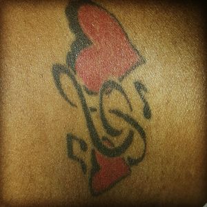 My very first tatt...my bestfriend got the exact same tatt in the same spot #LoveForMusic