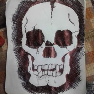 Tattoo sketch #skull #pen