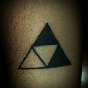 #MyFirstTattoo#Canadian #BoysWithTattoos #MenWithTattoos #TriforceOfWisdom #TheLegendOfZelda The first tattoo that I got done with a couple of friends - one of them got the Triforce of Power and the other one got the Triforce of Courage. Done at a local shop #TattooInkLined in my hometown. #Edson #Alberta #Canada