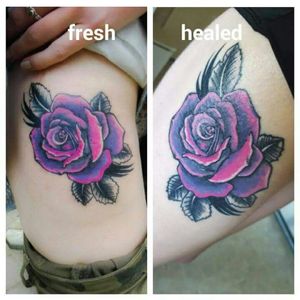 Ink-finity is the best product for tattooing then used for aftercare heals in 1 week. Read our reviews